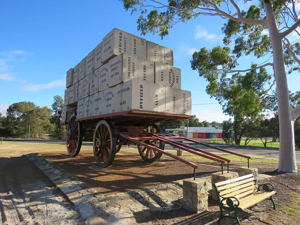 Cart with Wool Bales